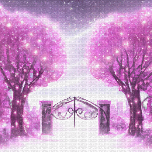 ♥❀❀❀❀ sm3 winter pink trees city snow - Kostenlose animierte GIFs