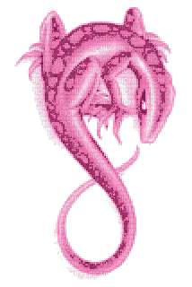 aze lezard rose pink - GIF animado grátis