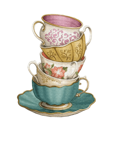 tea cups   Bb2 - ücretsiz png