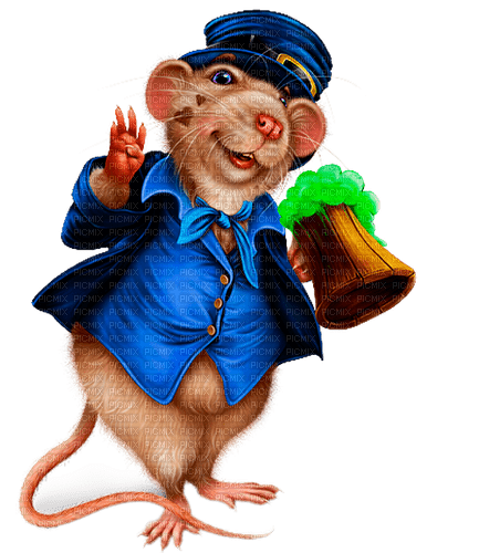 st. Patrick mouse by nataliplus - ücretsiz png