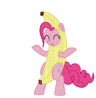 Dancing Banana Pinkie Pie - Бесплатный анимированный гифка