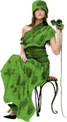 Kaz_Creations Woman Femme Green - bezmaksas png