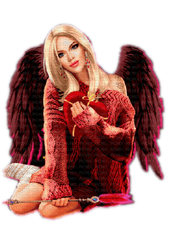 Ange rouge red Angel - ilmainen png