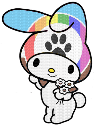 My Melody furry unity pride flag - 免费PNG