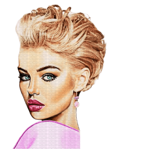 Woman Blonde Pink - Bogusia - 免费PNG