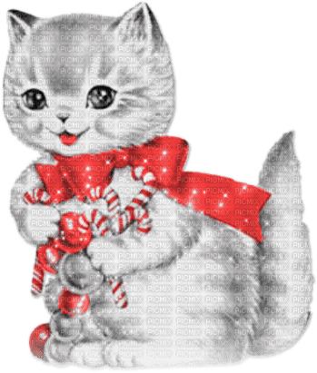 soave cat vintage bow christmas winter animals - png gratuito