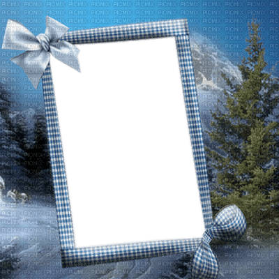 frame-blue-tree - δωρεάν png