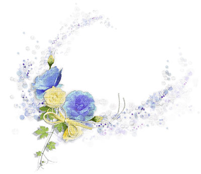 minou flower blue - PNG gratuit