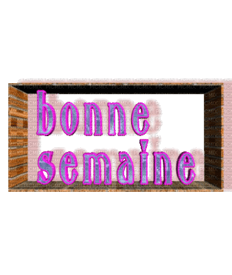 BONNE SEMAINE - Ingyenes animált GIF