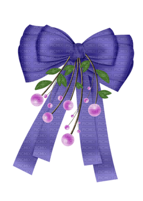 Kaz_Creations Purple Deco Scrap Ribbons Bows Berries   Colours - бесплатно png
