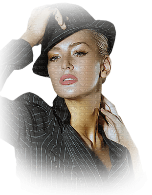 woman-black-hat-minou52 - ücretsiz png