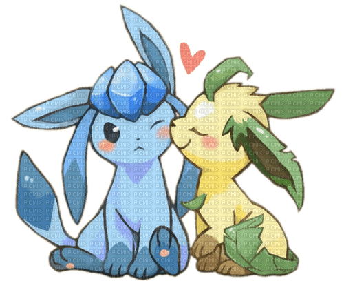 glaceon/leafeon - png gratis