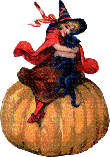 loly33  halloween vintage - Free PNG
