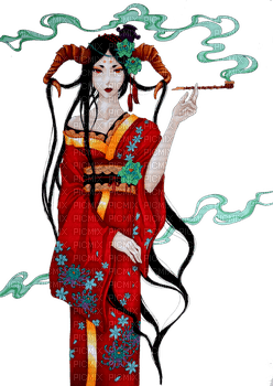 oriental woman bp - png ฟรี