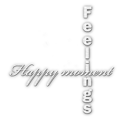 soave text happy moment feelings white - Free PNG