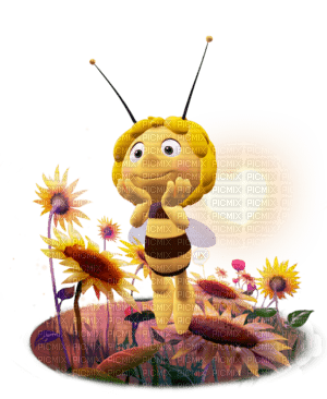 Kaz_Creations Cute Cartoon Love Bees Bee Wasp - png gratuito
