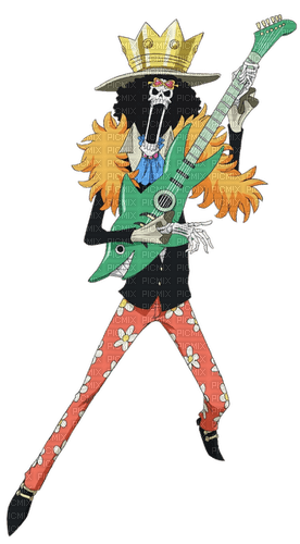 brook from one piece skeleton - Free PNG