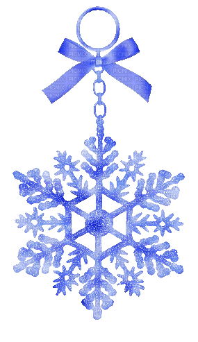 Glitter.Snowflake.Blue.Animated - KittyKatLuv65 - Free animated GIF