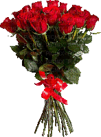 red roses bouquet - Animovaný GIF zadarmo