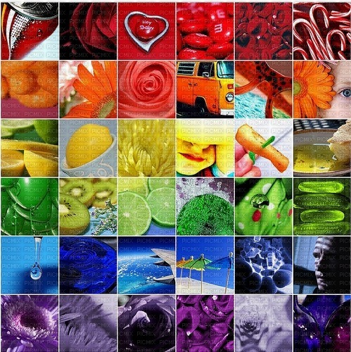 ..:::Rainbow Background Collage:::.. - PNG gratuit