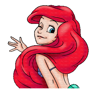 arielle ariel mermaid - Ingyenes animált GIF