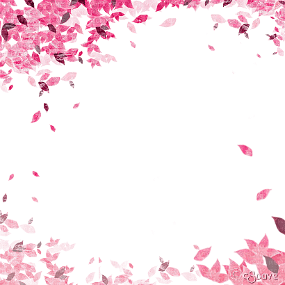 soave frame autumn deco leaves pink - png gratis