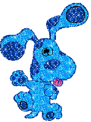 Glitter webcore Blue’s Clues - GIF animado gratis