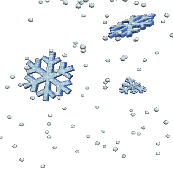 Zima płatki śniegu - Free animated GIF