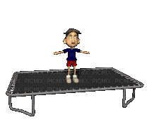 trampoling - Gratis animerad GIF
