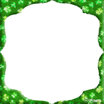 SOAVE frame  ST.PATRICK  ANIMATED GREEN - Nemokamas animacinis gif