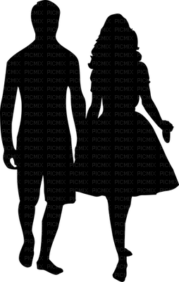 pari, couple, mustavalkoinen, black and white - 免费PNG