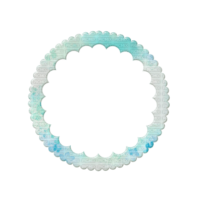 Kaz_Creations Blue Deco Circle Frame Colours - besplatni png