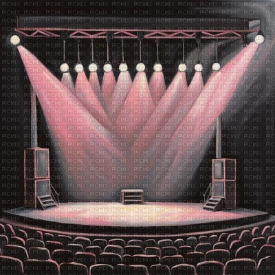 Black and Pastel Pink Rock Stage - png gratuito