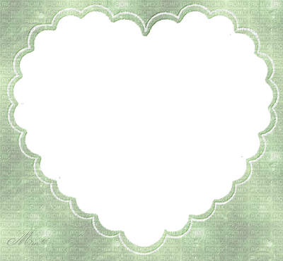 minou-frame-green-heart - kostenlos png