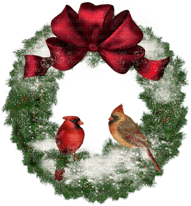 minou-ani-christmas-wreath-deco - gratis png