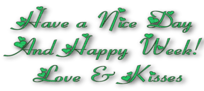 have a nice day text tube greetings postcard friends family green - gratis png