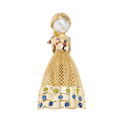 fashion golden doll - PNG gratuit