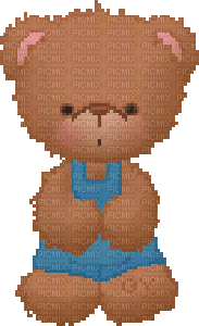 teddy gif ours en peluche - Darmowy animowany GIF