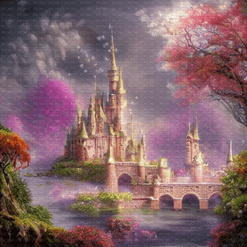 kikkapink background fantasy castle - nemokama png