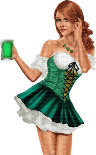 st. Patrick woman  by nataliplus - 免费PNG