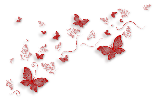 Butterflies.Red - 免费PNG