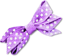 soave deco bow corner scrap purple - Free PNG