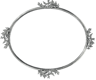 Vintage-Frame-ovale-silver-480x400 - 無料png