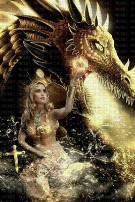 woman dragon fantasy laurachan - png gratis