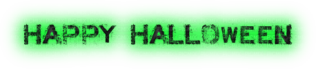 soave text halloween happy  black green - PNG gratuit