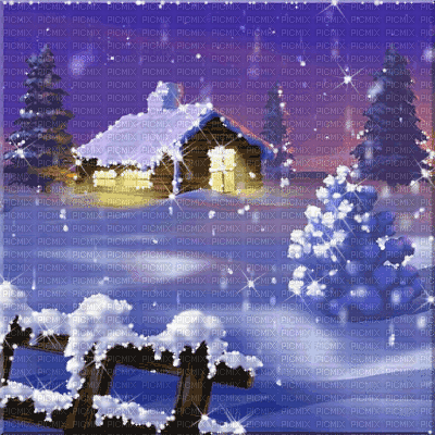 kikkapink christmas  winter animated background - GIF animate gratis