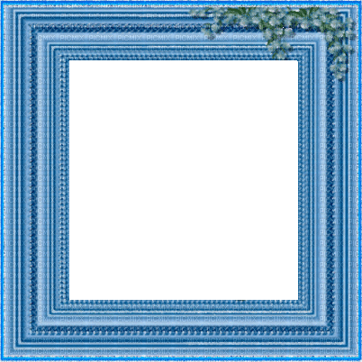 Rena Rahmen Frame animated blue blau - Gratis animerad GIF