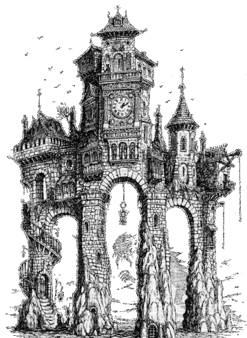clocher gothic - GIF animasi gratis