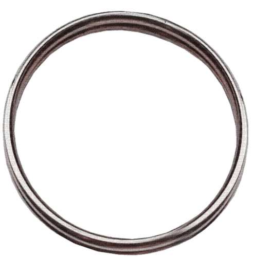 Frame Metal round silver - PNG gratuit