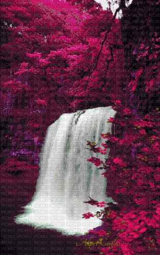 ani - waterfall - GIF เคลื่อนไหวฟรี